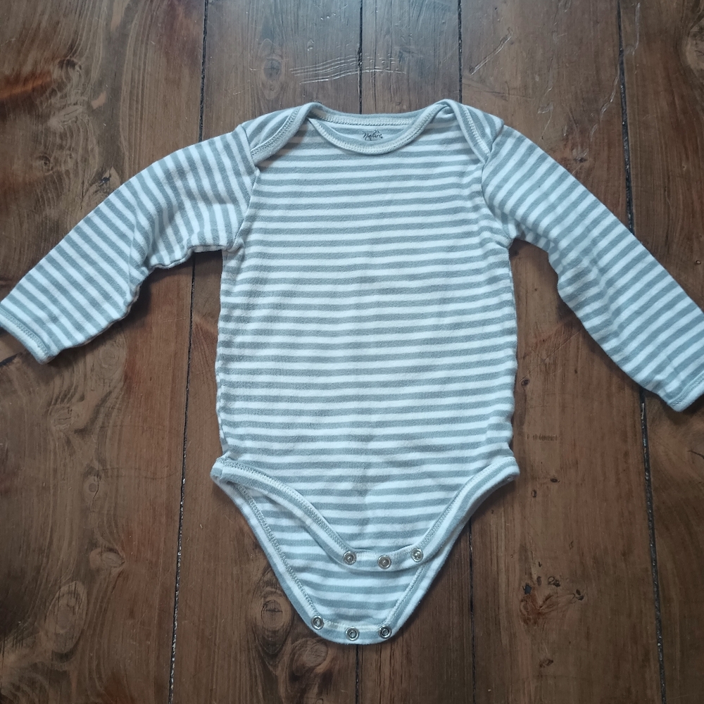 Striped Organic Cotton Onesie